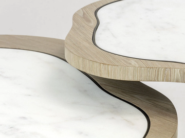 OPALE - Marble coffee table by JOSÉ LEITE DE CASTRO - view 3